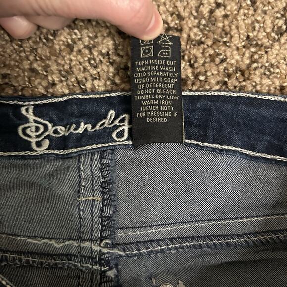 Soundgirl Skinny Jeans With Beautiful Stitching/ Embellishments - Size 3 - Picture 6 of 16